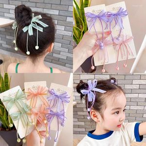 Acessórios de cabelo 2pcs série de desenhos animados meninas crianças faixas elásticas crianças gravatas princesa bonito bebê headwear