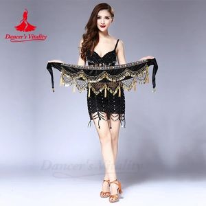 style Belly dance costumes velvet lantern gold coins belly dance hip scarf for women belly dancing belts 240202