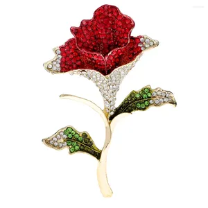 Brosches Cindy Xiang Rhinestone Flower for Women's Mors dag gåva i 2 färger tillgängliga mode bröllopstillbehör