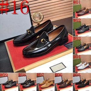 40Modello di alta qualità da uomo Designer Mocassini Scarpe Original Wedding Paty Scarpe eleganti di lusso Mocassini classici eleganti in vera pelle Punta rotonda Scarpe da ufficio 38-46