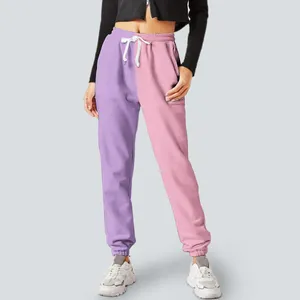 Kvinnor Pants Ladies Sweatpants Kvinnor Pocket Byxa Tryckt Comfy High midja