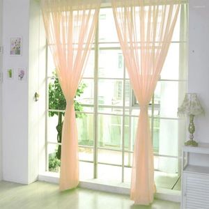 Curtain Small Door Curtains 1 Pcs Color Tulle Window Drape Panel Sheer Scarf Room Cooling