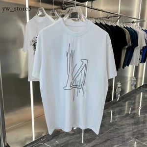 Viutonity Men's T-shirts Summer Paris Designer Tee Letter Louiseity 2024 Men Luxury Tshirt Classic Fashion Green Women Short Sleeve Casual Cotton T-Shirt Topps 400