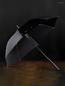 Зонты из черного дерева с ручкой, резные в стиле шинуазри, длинные, в стиле ретро