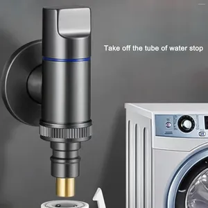 Bathroom Sink Faucets Washing Machine Faucet Brass Water Stop Quick Opening Angle Valve G1/2 G3/4 Clip Accessories