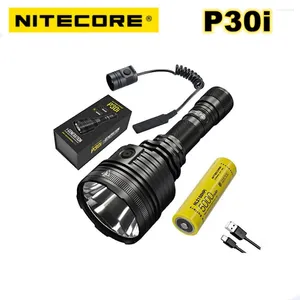 Flashlights Torches NITECORE P30i Flashlight 2000 Lumens 1000meters Long Range I-Generation USB-C Rechargeable Searchlight Bright Light With