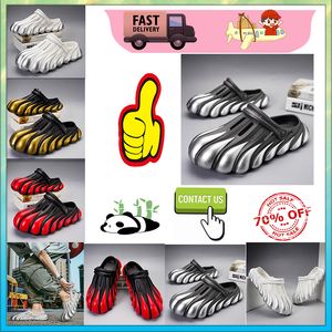 Designer Casual Platform Anti-Kollisions-Stirnband Slides Hausschuhe Männer Frau verschleißfeste Anti-Leder-Sandalen mit weichen Sohlen Strand-Slipper Größe 40-45