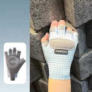 Cykelhandskar Spring Summer Children's Half-Finger Breattable Sports Kids Sun Protection Girls Non-Slip Remskivor pojkar