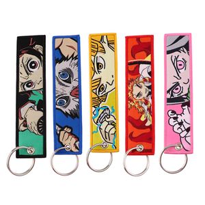 Keychains Lanyards Japanese Cool Embroidery Key Fobs Tag Motorcycles Cars Backpack Chaveiro Keychain For Friends Fashion Ring Gifts Ch Smtfh