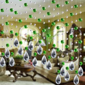 Curtain Living Room Curtains For Windows Crystal Glass Bead Luxury Bedroom Window Door Panel 96 Inches Long