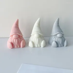 Ferramentas de artesanato gnome vela molde de silicone sabão resina gesso fazendo conjunto coração chocolate decoração para casa presentes