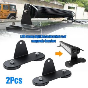 Lighting System 2Pc Car Roof Light Holder LED Strong Base Bracket Mount Magnetic Auto SUV Truck Bar Headlight Stand