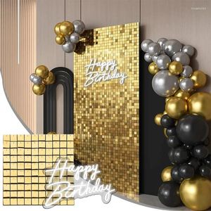 Party Decoration Premium Iridescent Sequin Backdrop Glitter Square Panels Wall Wedding Decor Baby Shower Birthday Xmas Event Decorat