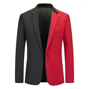 Men's Suits Fashionable Wedding Party Blazer Slim Fit Office Jacket Outwear White/Red M 2XL Perfect For Formal Occasions