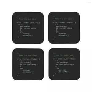 TABELA TATS A montanha -russa perfeita para programadores Coasters Decoração e acessórios