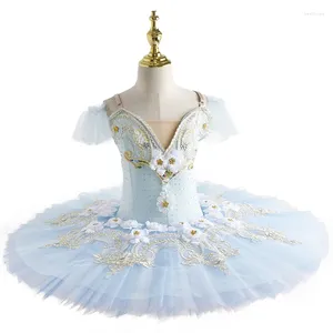 Scena noszona profesjonalna balet tutu swan jezioro talerz romantyczny balerina impreza taniec kostium kwiat dziewczęta baledress kobiety