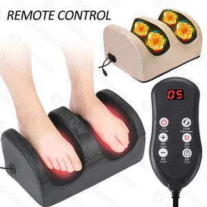 Electric Foot Massager Heating Therapy Compression Shiatsu Kneading Roller Muscle Relaxation Pain Relief Foot Spa Machine 240127