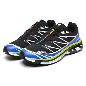 Обувь бег Solomon XT6 Advanced Athletic Shoes Triple Black Black Blue Yellow Hellow Green Speed Cross Mens Outdoor пешеходные туфли Szie36-45