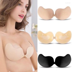 Bras Sexy Strapless Backless Bra Super Push Up Invisible Non Slip Plus Size Sticky Silicone For Women Self Adhesive