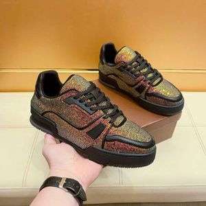 Sapatos de grife 2024 Novo tendência Casual Sêni -SNOSTONE POPOMALIZADO Tênis Joaquin Diamonds Treinadores de sapatos casuais Tênis Tamanho 38 ~ 44 UK