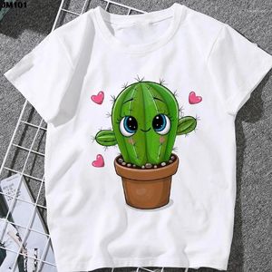 Damen T-Shirts Sommer Damenmode Free Hug Pflanzen Kaktus Druckhemd Weibliche Kleidung Harajuku T-Shirt Streetwear Kurzarm Frau