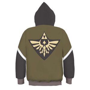 Legend of Zelda Fashion Hoodie Link Zestaw Zestaw Zestaw Jesień i Zima Kostium z kapturem z kapturem z długim rękawem 996