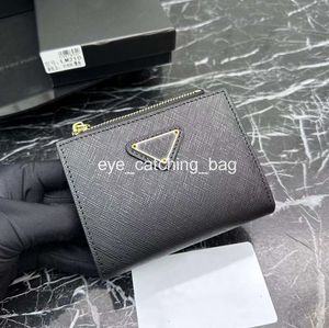 Wallet for Designer Women Purse Men Card Holder Triangle Brand Casual Fashion Wallets Coin Purses Bag Cardholder Black Pink