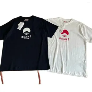 Мужские футболки Дизайнерская рубашка для мужчин Белые короткие японские лучи Дракон Тигр Y2k Футболки Мотоцикл Camisetas Футболка Мужская женская одежда