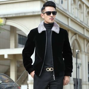 Golden Mink Velvet Full Fur Coat for Mens Haining Nick coating with and included 8h9x