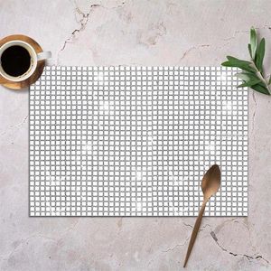 Tapetes de mesa discoteca lantejoulas placemat 30x45cm glitter espelho ouro/prata folha metálica jantar para aniversário casamento natal