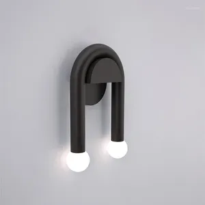 벽 램프 노르딕 G4 LED U 모델 조명 Sconces 실내 조명 홈 장식 거실 침실 침대 침대 옆 고정물