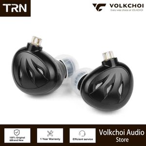 Telefon komórkowy słuchawki Trn Rosefinch Monitory douszne słuchawki 12 mm płaski płaski sterownik metalowy hałas hałas HiFi Słuchawki anulowanie zestawu słuchawkowego YQ240202