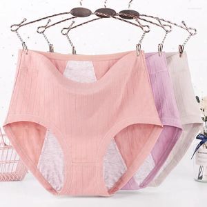 Kadın Panties XL-6XL Kılavuzlar Menstrüel Pants artı Menstrüasyon için Pamuklu Pamuk Yüksek Bel Sızdır Köpeği Fizyolojik Dönem Pantolon