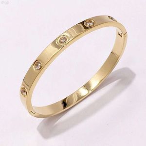 Hot Selling 6mm Width Stainless Steel Celebrity Brand Diamond Band Bangle Elegant for Wedding