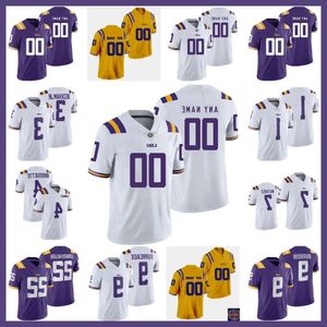 Tigers LSU Futebol Jerseys Mens Juventude Costurada Personalizado 40 Whit Weeks 23 Kylin Jackson 71 Tyree Adams 25 Trey Holly 84 Mac Markway 21 Ryan High