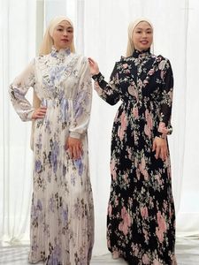 Ubranie etniczne słodkie abayas dla kobiet długa sukienka Ramadan Chifon Abaya Dubai Turcja Bangladesz muzułmańska szata femme muzulmans vestidos