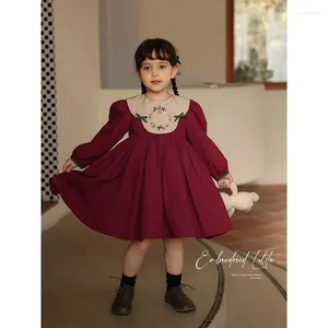 Mädchen Kleider Lolita Stil Baby Kleid Vintage Frühling Herbst Langarm Kinder Mädchen Prinzessin Geburtstag Party Weihnachten