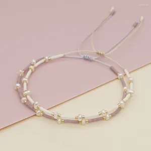Urok bransoletki jastyT 2024 boho tila koraliki bransoletka kobiety przyjaciela prezent regulowany sznur biżuteria szklanka pulsera miyuki akcesoria