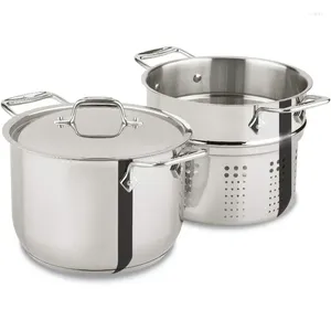 Zestawy oprogramowania kuchennego WSZYSTKIE ZAKUPNE specjalne stal nierdzewna Stockpot Multi-Pot z 3-częściową 6-częściową 6-litrową indukcyjną piekarnik Broiler Safe 500F