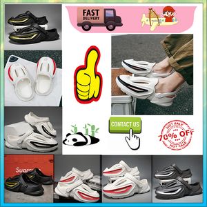 Designer Casual Platform Half Pack Slippers Summer Sliders Män Kvinnor Rainbow Slides Sandaler Pink Grey Memory Sandaler Mjuk tjock kudde Slipper Cloud Slide