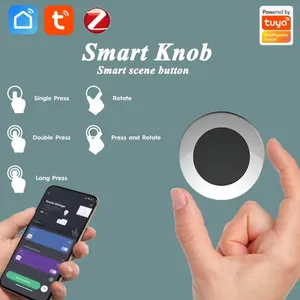 Smart Home Control Scene Button Tuya Adhesive Automation Battery Powered Work With Zigbee Gateway Knob 3.0 Life