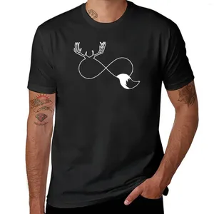 Herren Polos Hirsch und Vixen T-Shirt Custom T-Shirt Ästhetische Kleidung T-Shirts Kurzärmel Tee Männer Männer