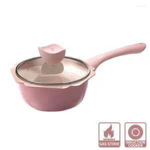 Padelle 16CM Padella antiaderente per il latte Integratore alimentare per bambini Pentola Mini Pentola per friggere Cottura portatile Zuppa di cucina Pentole Wok