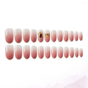 False Nails Coffin Nail Tips Gems Jewels Sticker Decal Rhinestones For Salon Accessories 24st