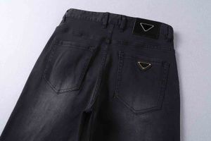 PAA Дизайнерские роскошные весенне-летние мужские классические брюки Деловые брюки Повседневные брюки Модные брендовые однотонные леггинсы Черные фиолетовые джинсы