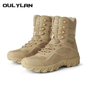 Армейские тактические ботинки для мужчин, альпинистские и пешие прогулки, износостойкие тренировочные армейские ботинки, военная обувь для пустыни, большой размер 39-47 240129