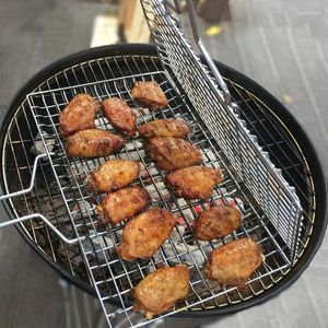 Strumenti Barbecue Tappetino per griglia resistente al calore Attrezzo per esterni BBQ Grigliata Cestino Rete Carne Bistecca di verdure Festa da picnic