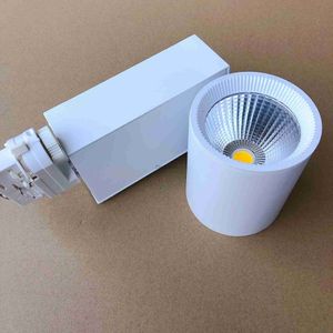 Faretti a binario 40W LED Faretto a binario 4 fili Trifase Faretto 40W LED Lampada da soffitto a binario AC85-265V per negozi di casa Illuminazione per interni YQ240124