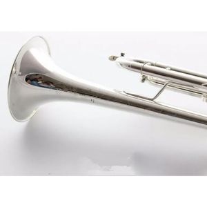 Stradivarius BB Trumpet AB 190 -talets silverpläterade musikinstrument Nytt trumpet munstycke Professionell klass