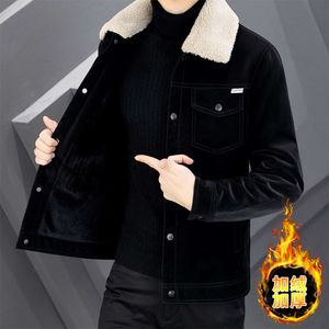 Haolaiwu 2206 Modell Designer P115 Lederjacke für Herren mit Plüsch und dickem QSTA